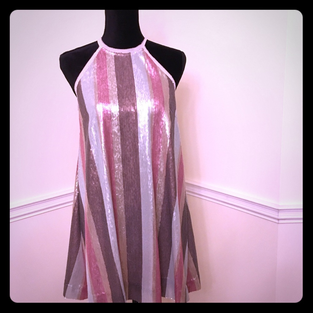 Gorgeous Rachel Roy Sequin Mini Swing Dress Size S